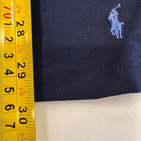 Polo Ralph Lauren Mens Short Sleeve Tee T-Shirt Polo Navy Blue Size L - Picture 7 of 8
